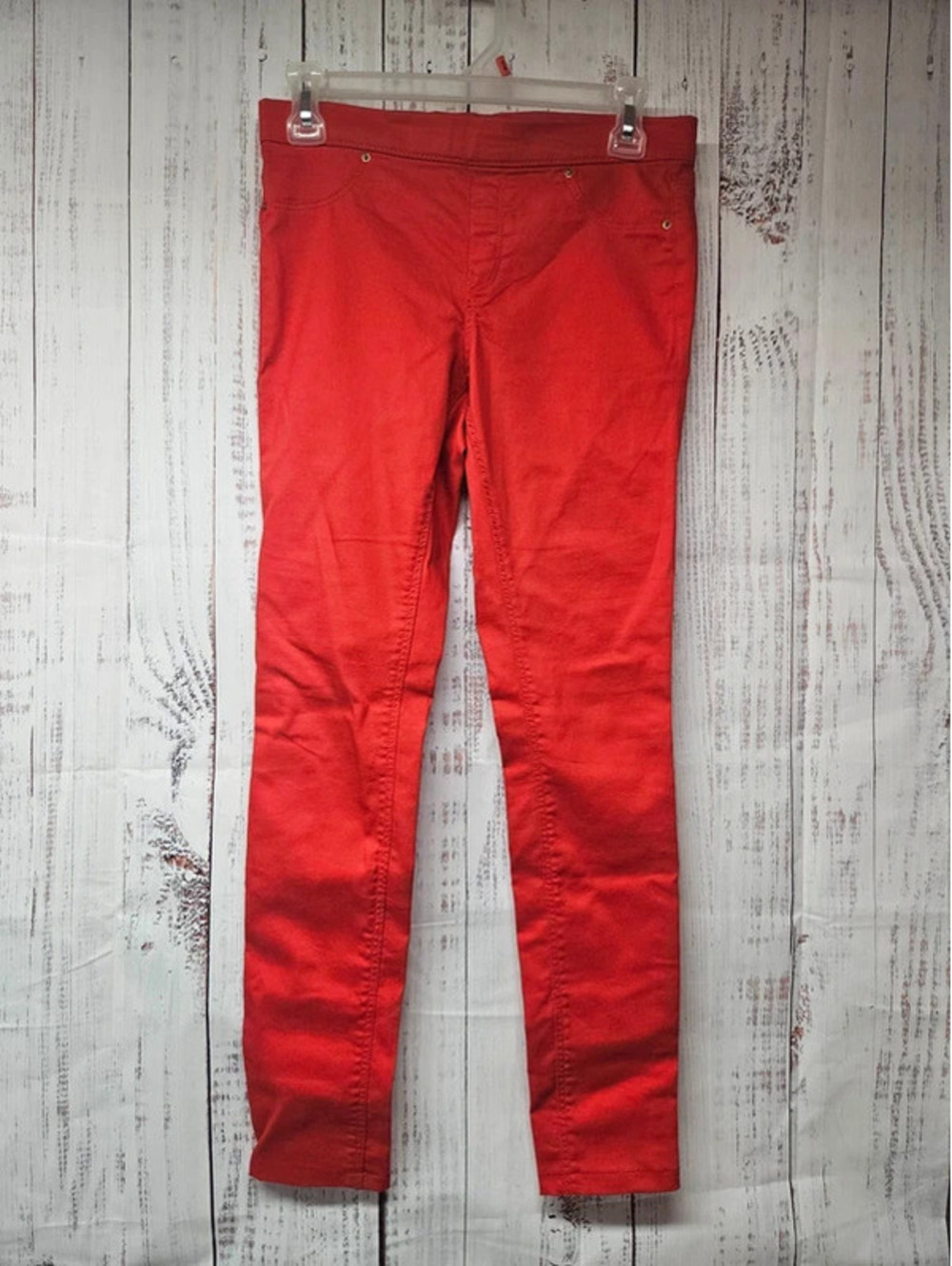 H&M Women's Red Skinny Stretch Pants Size 6